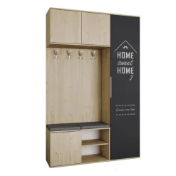 Mobile ingresso 140x220h cm rovere antracite Stoccolma