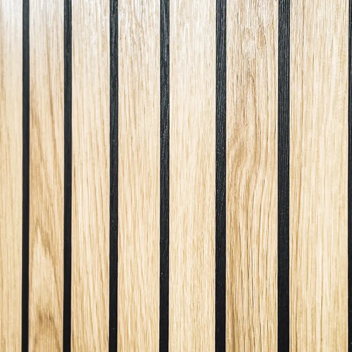 Mobile multiuso ingresso 60x96h cm stampa a righe rovere rustico antracite California Gihome®
