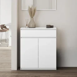 Mobile multiuso ingresso 92x107h cm con cassetto bianco Accent
