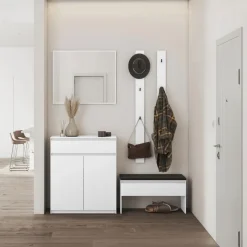 Mobile multiuso ingresso 92x107h cm con cassetto bianco Accent