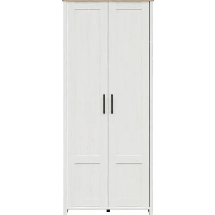Mobile multiuso 85x201h cm 2 ante bianco frassinato rovere Lars