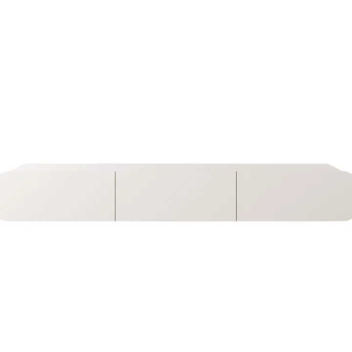 Mobile porta TV sospeso 240x34h cm 3 ante beige cashmere Volia