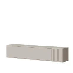 Mobile porta TV sospeso 150x30h cm 1 anta a ribalta beige cashmere Bellagio