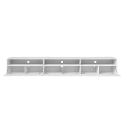 Mobile porta TV sospeso 270x42h cm bianco Emotion Gihome®