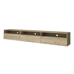 Mobile porta TV sospeso 270x42h cm rovere Emotion Gihome®