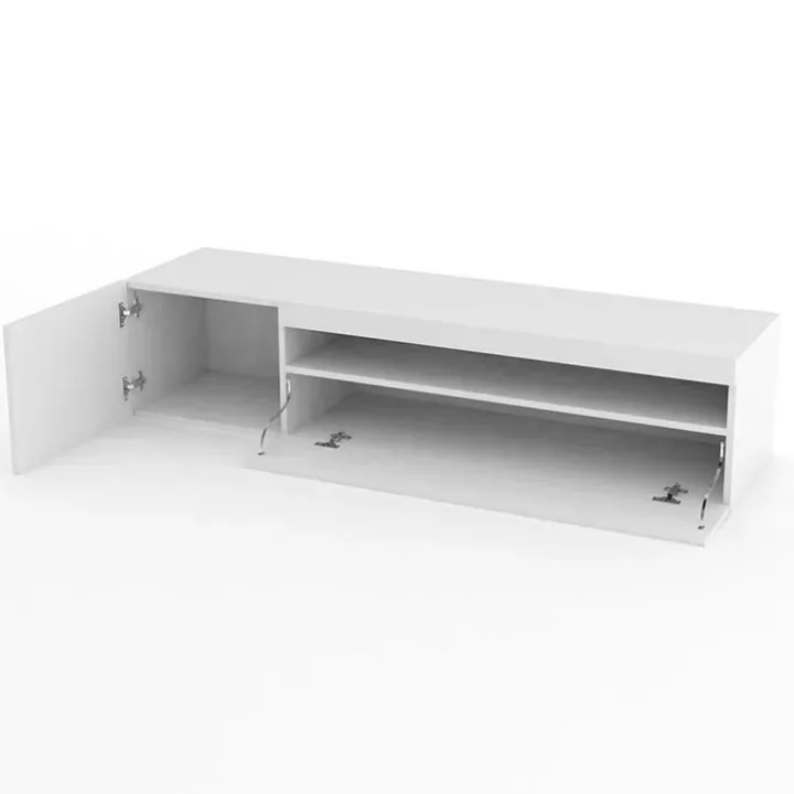 Mobile porta TV 155x37h cm 1 anta bianco lucido Light Small Gihome®