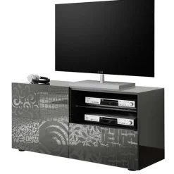 Mobile porta TV 122x57h cm 1 anta 1 cassetto grigio Paradise
