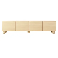 Mobile porta TV 200x47h cm 4 ante a ribalta soggiorno rovere chiaro Mellow