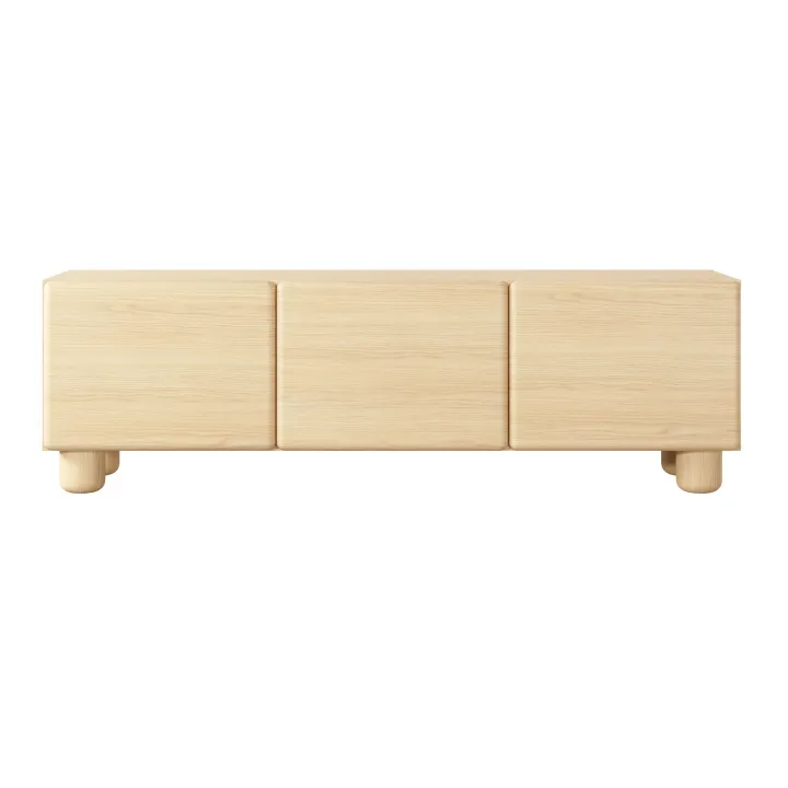 Mobile porta TV 150x47h cm 3 ante a ribalta soggiorno rovere chiaro Mellow