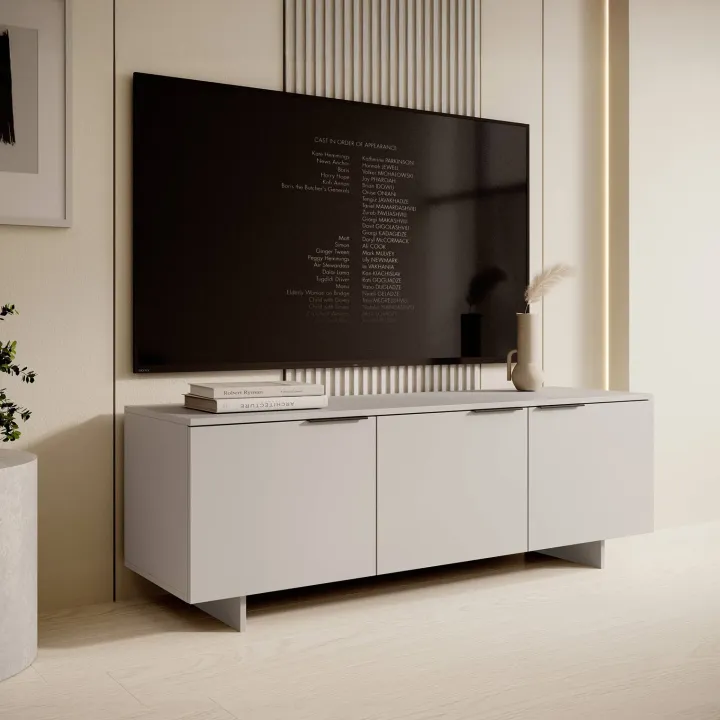 Mobile porta TV 150x55h cm 3 ante beige cashmere Stone