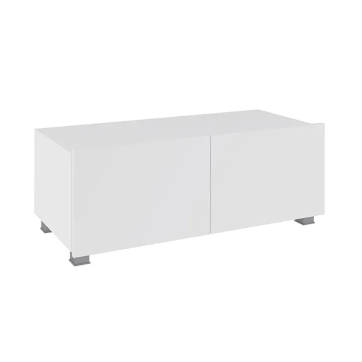 Mobile porta TV 100x37h cm 2 ante bianco lucido Mons
