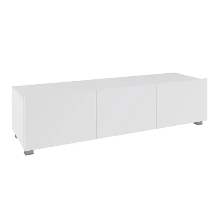 Mobile porta TV 150x37h cm 2 ante bianco lucido Mons