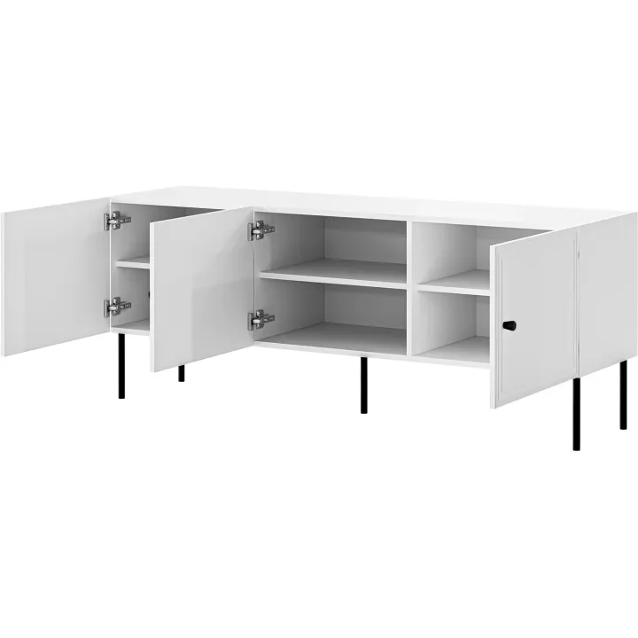 Mobile porta TV 151x60h cm 3 ante bianco opaco Stark