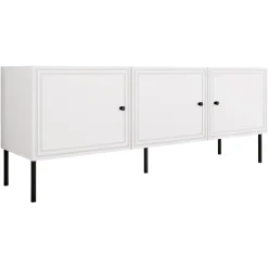 Mobile porta TV 151x60h cm 3 ante bianco opaco Stark