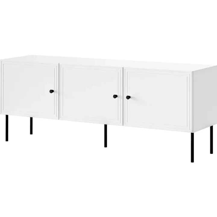 Mobile porta TV 151x60h cm 3 ante bianco opaco Stark
