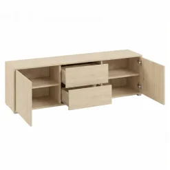 Mobile porta TV 141x50h cm 2 ante 2 cassetti rovere Eindhoven