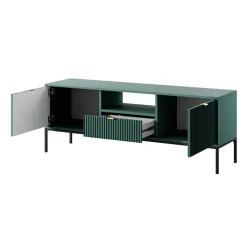 Mobile porta TV 154x56h cm 2 ante moderno soggiorno verde Alisa