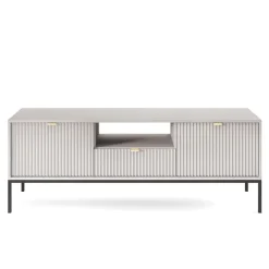 Mobile porta TV 154x56h cm 2 ante moderno soggiorno grigio Alisa