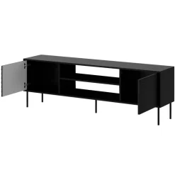 Mobile porta TV 180x60h cm 2 ante nero Wild