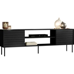 Mobile porta TV 180x60h cm 2 ante nero Wild