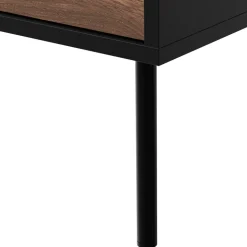 Mobile porta TV 180x60h cm 2 ante noce nero Wild