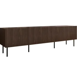 Mobile porta TV 201x58h cm 4 ante noce cannettato Gabiot