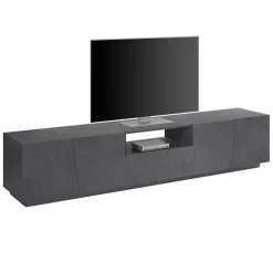 Mobile porta TV 220x46h cm 4 ante ossido Candia Gihome®