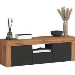 Mobile porta tv 155x51h cm antracite rovere Block