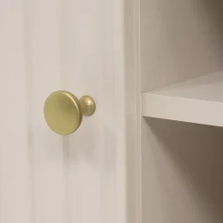 Mobile porta tv 175x54h cm cannettato 2 ante beige cashmere Zurik