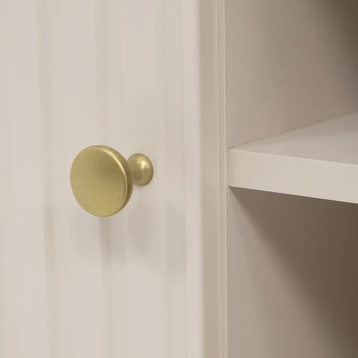 Mobile porta tv 175x54h cm cannettato 2 ante beige cashmere Zurik