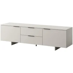 Mobile porta TV 180x55h cm 2 cassetti beige cashmere Stone
