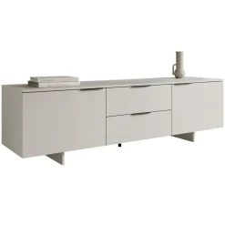 Mobile porta TV 180x55h cm 2 cassetti beige cashmere Stone