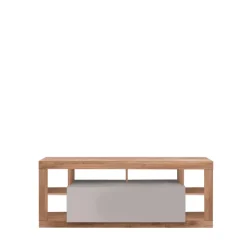 Mobile porta TV 172x66h cm con ribalta beige cashmere rovere scuro Trilogy
