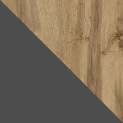 Mobile porta TV 160x46h cm design moderno rovere antracite Modesta