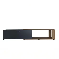 Mobile porta tv 122x40h cm estensibile e trasformabile in angolare noce antracite Venezia