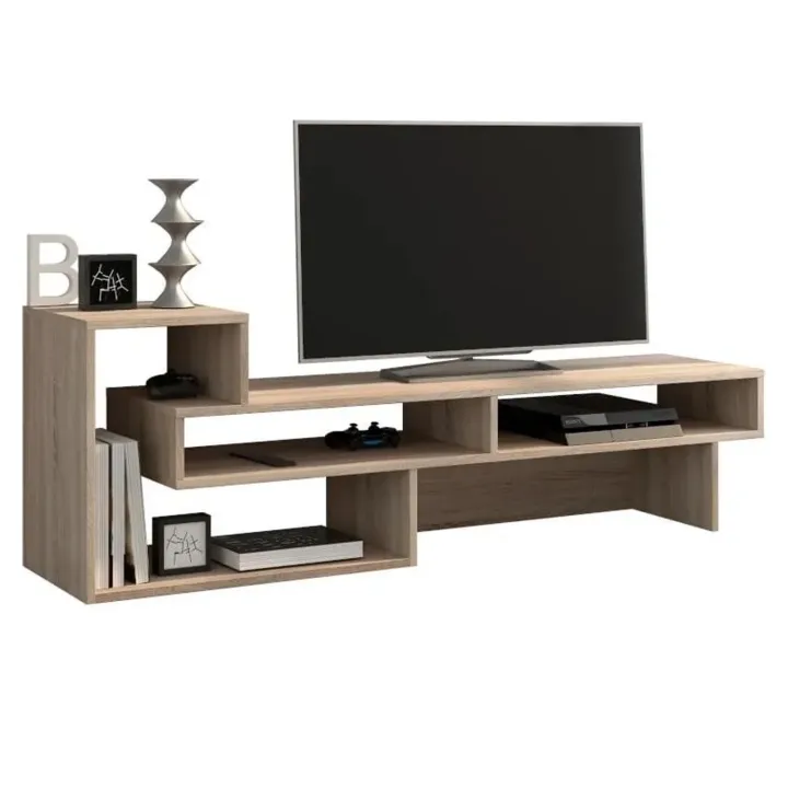 Mobile porta TV 146x49h cm moderno rovere chiaro Helen