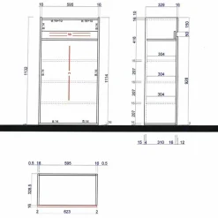 Mobile scarpiera multiuso ingresso 63x114h cm 2 ante 1 cassetto bianco lucido top rovere Noren