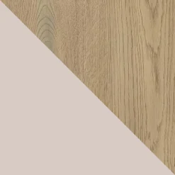 Mobile TV 200x47h cm 2 ante a ribalta 2 vani a vista beige rovere Rhea