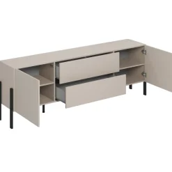 Mobile TV 200x70h cm 2 ante 2 cassetti moderno beige cashmere Simple