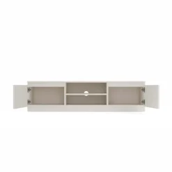 Mobile TV 140x36h cm 2 ante 2 vani a giorno beige cashmere Kitri