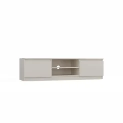 Mobile TV 140x36h cm 2 ante 2 vani a giorno beige cashmere Kitri
