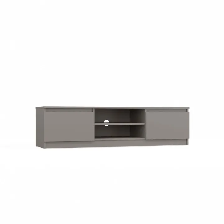 Mobile TV 140x36h cm 2 ante 2 vani a giorno tortora Kitri