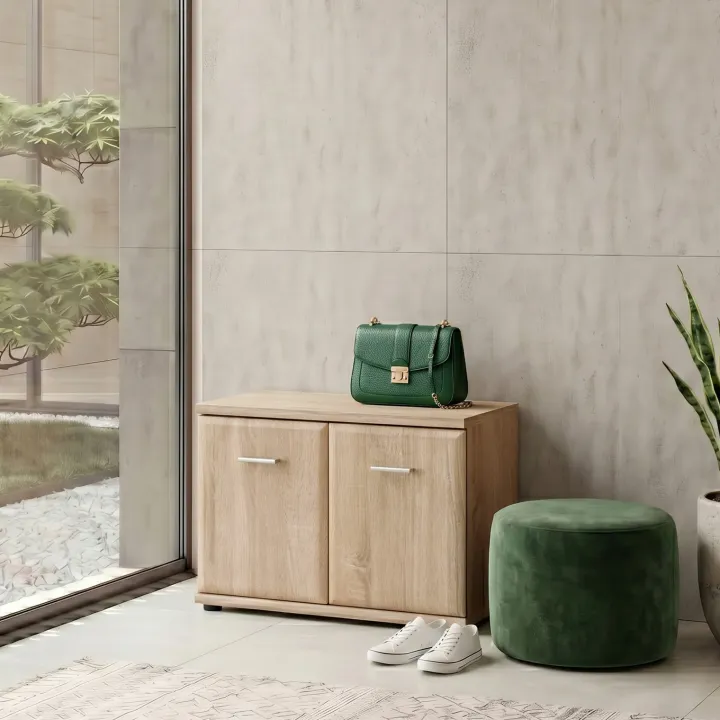 Modulo basso ingresso 60x46h cm 2 ante rovere sonoma California Gihome®