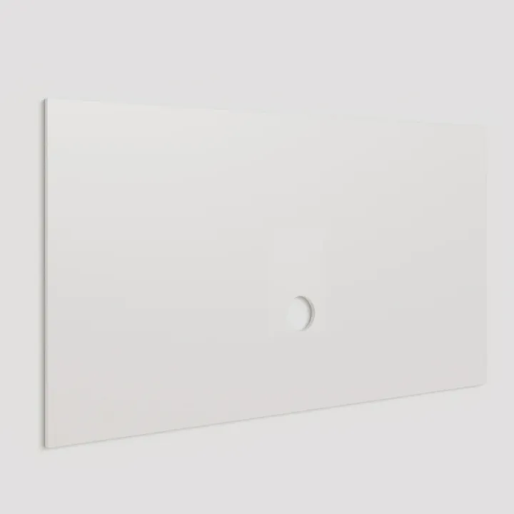 Pannello porta tv 180x100h cm bianco lucido Sunset