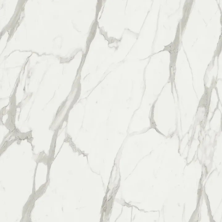 Pannello porta tv 180x100h cm effetto marmo bianco Sunset