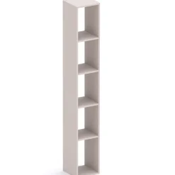 Parete attrezzata con scrivania 305x186h cm beige cashmere rovere chiaro Sunset 1029