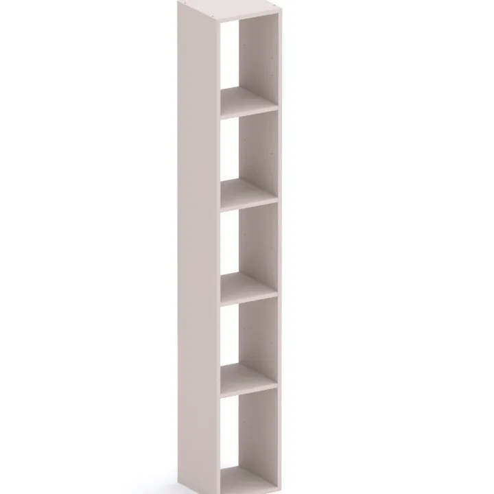 Parete attrezzata con scrivania 305x186h cm beige cashmere rovere chiaro Sunset 1029