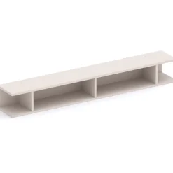 Parete attrezzata con scrivania 305x186h cm beige cashmere rovere chiaro Sunset 1029