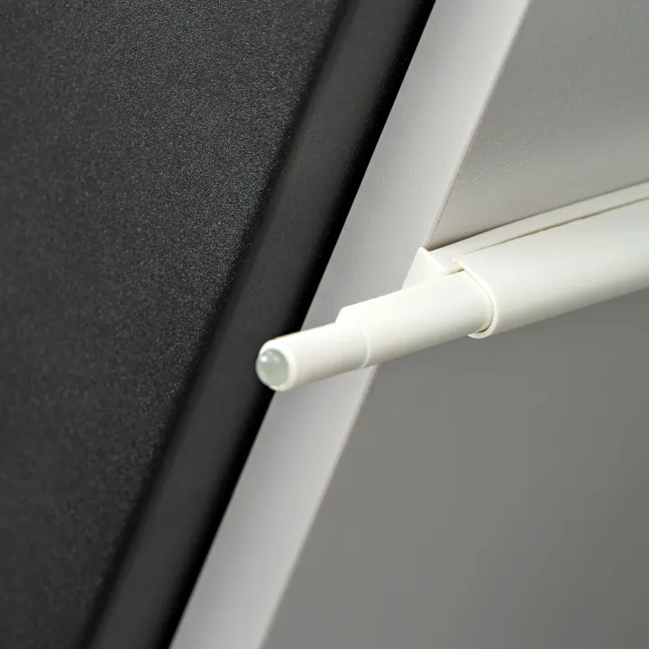 Parete attrezzata sospesa 160x120h cm pannello effetto cannettato grigio perla rovere Luvox