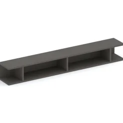 Parete attrezzata sospesa 262x220h cm ossido nero beige cashmere Sunset 1035